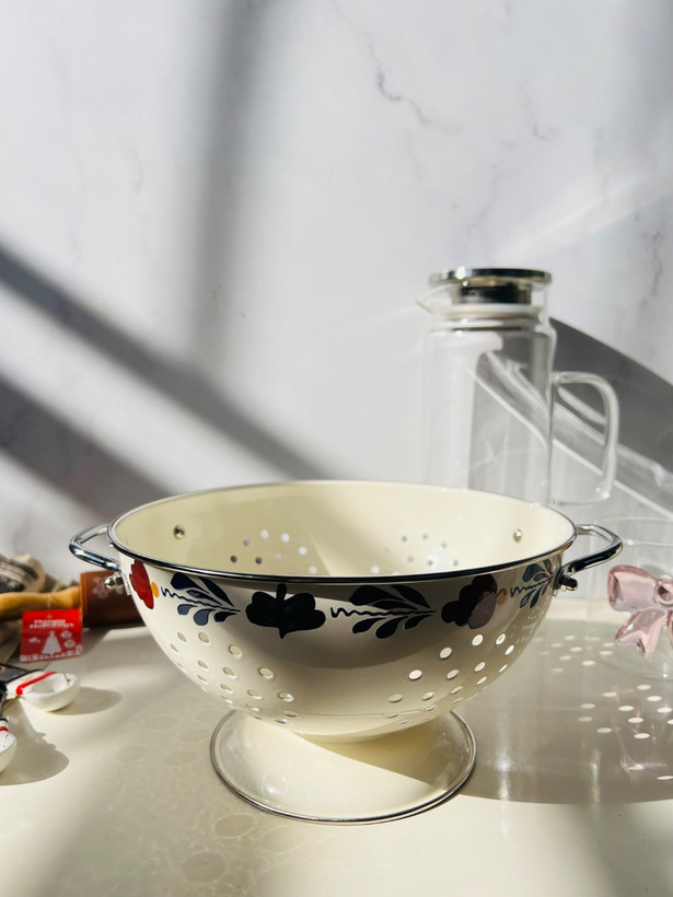 آبکش لعابی ایکیا (IKEA) سری GEMAK طرحدار سایز ۲۳ سانتیمتر