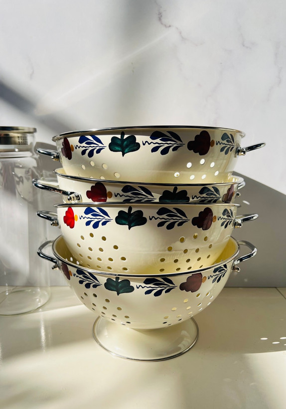 آبکش لعابی ایکیا (IKEA) سری GEMAK طرحدار سایز ۲۳ سانتیمتر