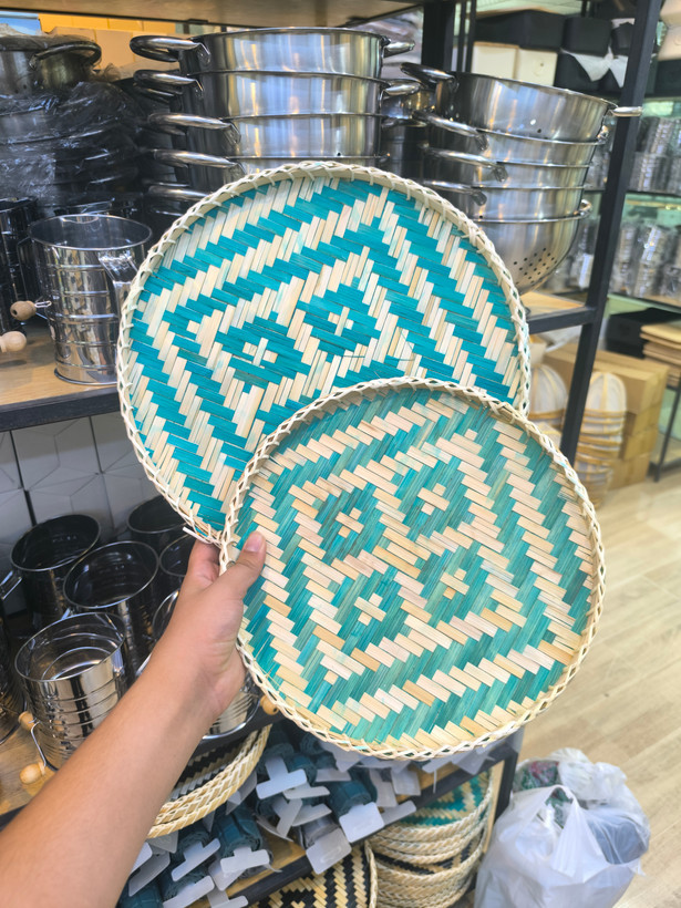 سینی گنبدی حصیری محافظ غذا